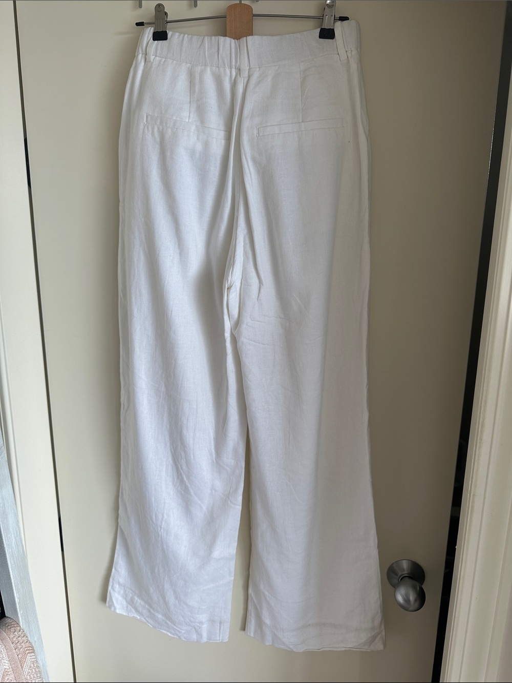 Abercrombie curve love wide leg linen trousers - Picture 4 of 5